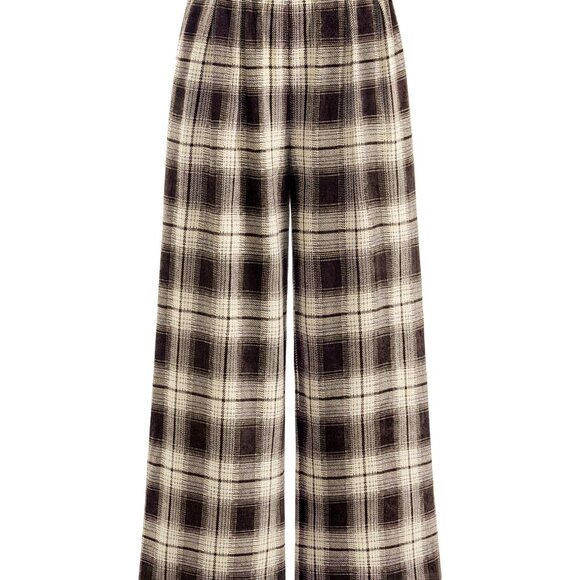 Knit Wide Leg Palazzo Pants Elastic Waist Chic Comfortable Fall Winter Trousers